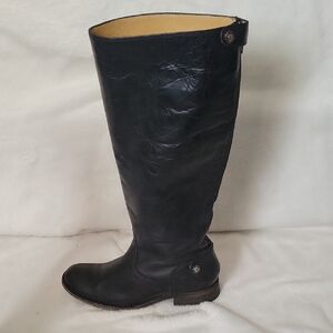 Frye Black Over the Knee Leather Boots